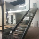 Barandal de cristal templado sistema adosado Barandal de cristal templado sistema adosado