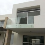 Barandal de cristal templado sistema adosado Barandal de cristal templado sistema adosado