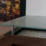 Repisa de cristal templado esmerilado Repisa de cristal templado esmerilado