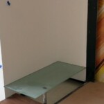 Repisa de cristal templado esmerilado Repisa de cristal templado esmerilado