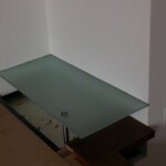 Repisa de cristal templado esmerilado Repisa de cristal templado esmerilado